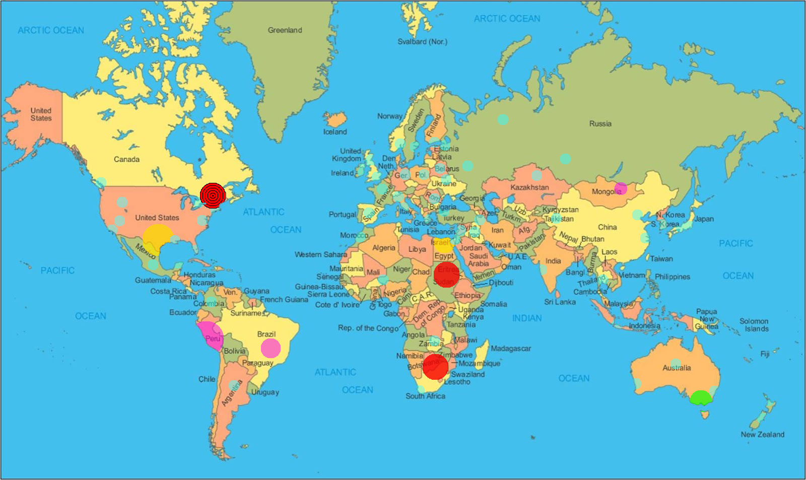 World Map map